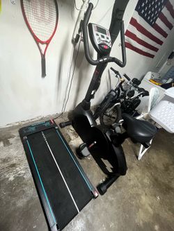 indoor exercise bike & treadmill