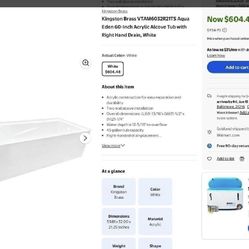  🛁 American Standard Whirlpool Tub w/ Jets – NEW IN BOX