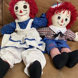 Vintage Raggady Ann And Raggady Andy Doll Sets