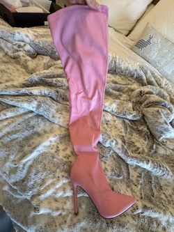 New Over the knee boots PINK