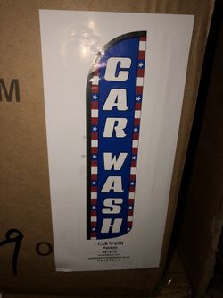 Car Wash flags