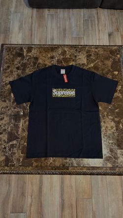 Leopard Box Logo T-Shirt Black #Supreme