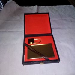 Card Holder Gold Plated New In The Box