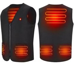 Electric Heated Vest Jacket W/ Battery Pack Power Bank Hand Warmer Winter Unisex