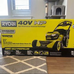 BRAND NEW - Ryobi RY401210 40V HP 21in Walk Behind Self-Propelled Mower