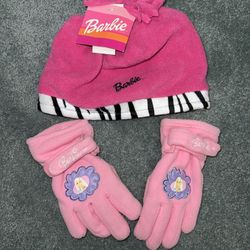 Barbie Winter Hat And Gloves