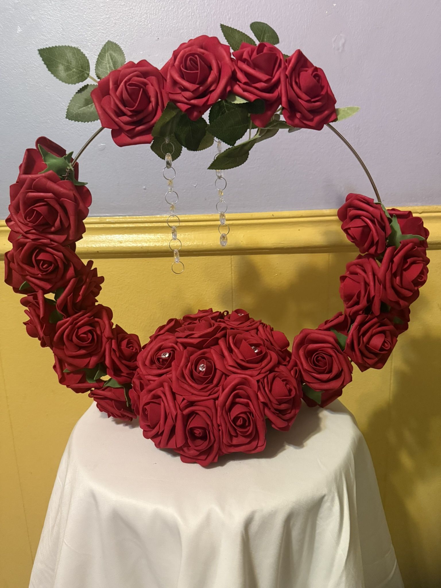 Floral Hoop Centerpiece