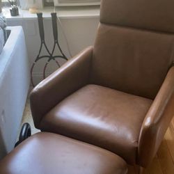 West Elm Leather Chair
