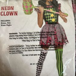 Neon Clown Costume