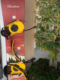 Used Burton Snow Board(complete set up) - Mint Condition