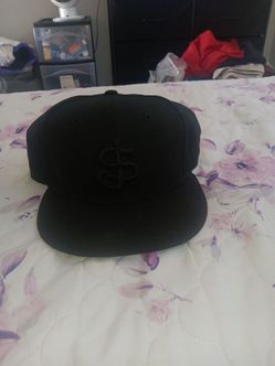 SJ hat all black snapback