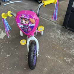 12” Paw Patrol Bike W/Training Wheels