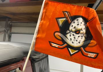 Ducks Car Flag Hockey