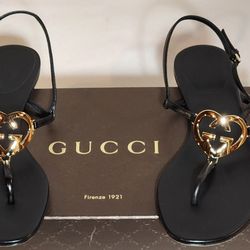 Gucci Womens Ellemere Thong Sandals Brand New