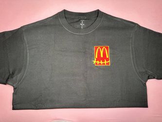 TRAVIS SCOTT MCDONALDS CACTUS JACK BLACK T-SHIRT NEW SALE MEN SIZE L A5