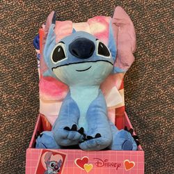 Disney Stitch Character Pillow & Throw Blanket Set, 40 x 50 in