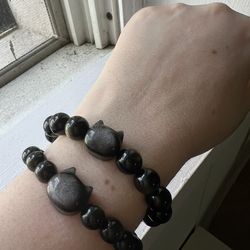 New Cat Obsidian Crystal Bracelet Jewelry
