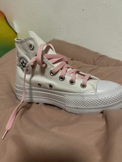 White platform converse