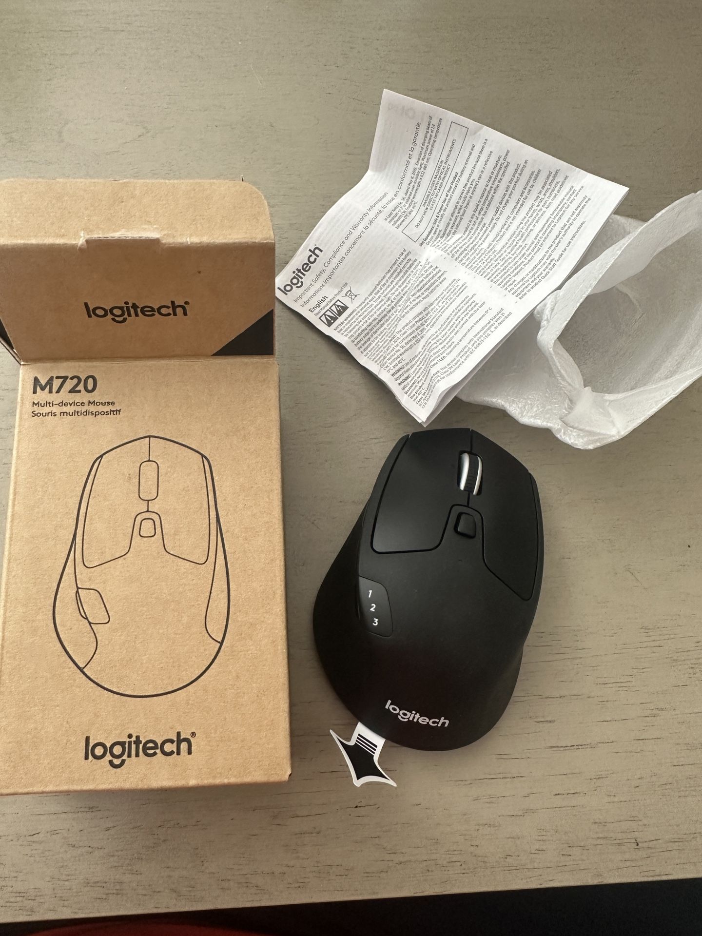 Logitech Wireless Optical Mouse.