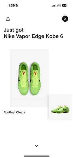 Nike Vapor Edge Kobe 6 SE Grinch Size 11.5 Men’s