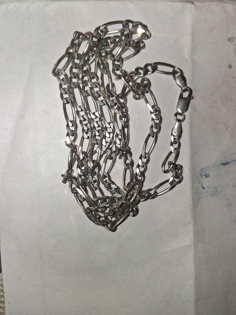 Silver Necklace 50"