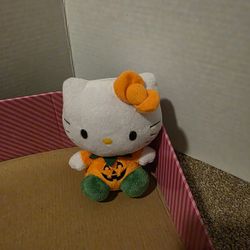 Hello Kitty Halloween Pumpkin Plush Ty