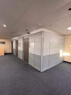 Ethospace Private Offices 94” tall in White and Gray