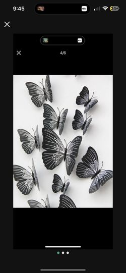 3D Butterfly Stickers/magnets (Pack Of 12)
