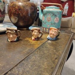 Antique Ceramic Collector Cups