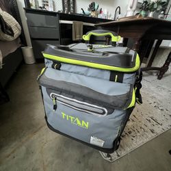 Titan Deep Freeze Rolling Cooler – Large Insulated w/ Wheels & Handle