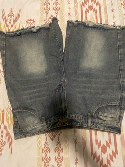 Manfinity blue denim shorts size L #denimshorts #menswear