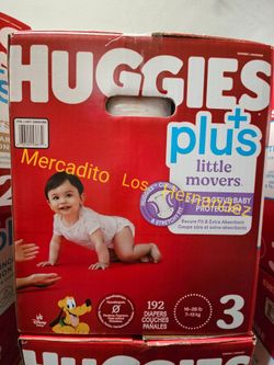Huggies Size 3 Little Movers 204 Pañales Diapers❗️Nuevos Firm Price