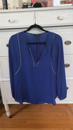 Vintage Jcrew royal blue blouse