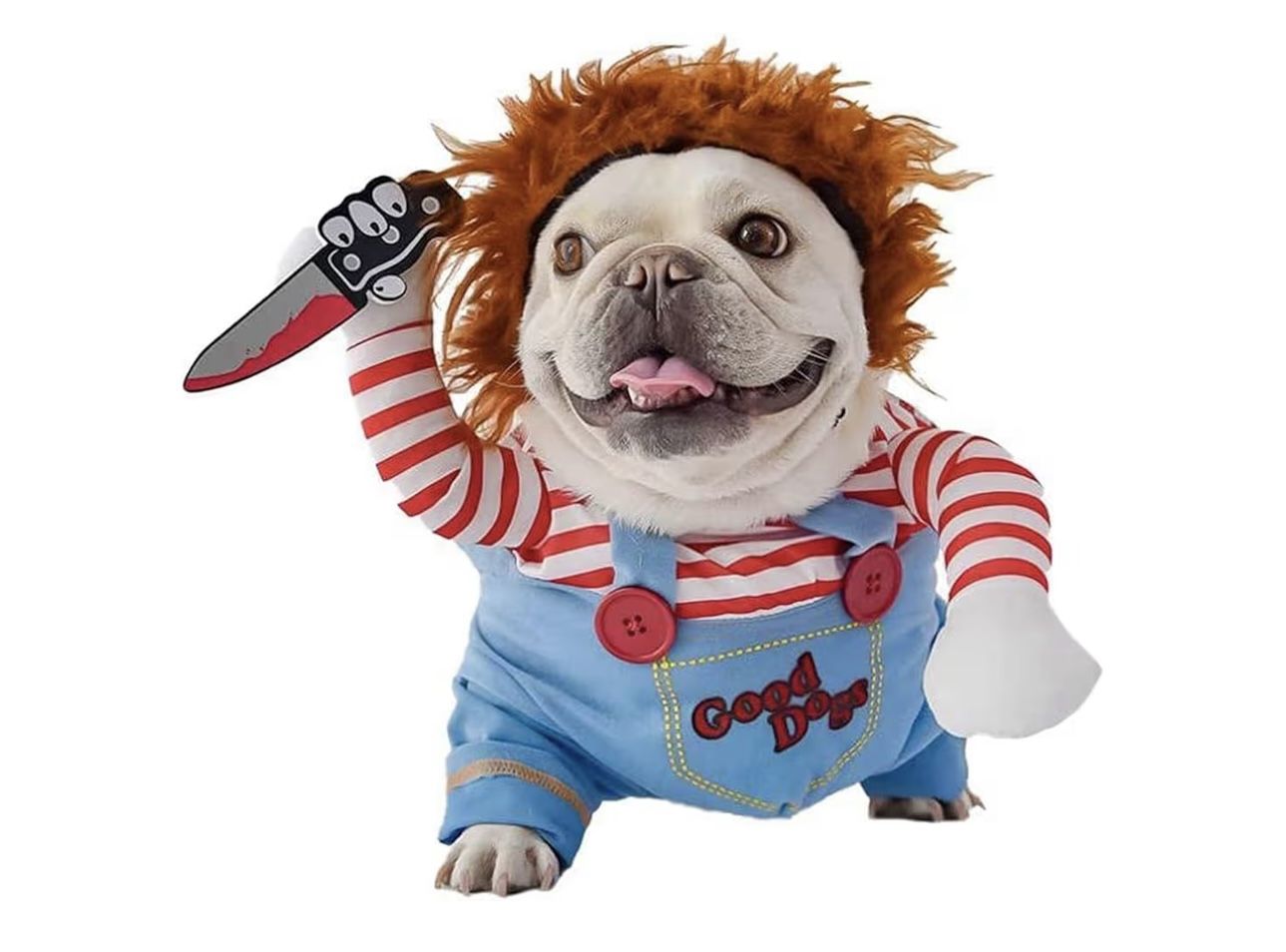 Pet Deadly Dog Costume, Cute Dog Cosplay Halloween Christmas Funny Pet Clothes Party Costume for Small Medium and Large Dogs (Medium)