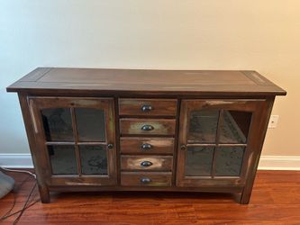 Rustic Wood TV Stand