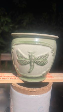 Dragon fly Flower pot