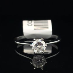 950 Platinum Diamond Solitaire Ring 2.77g .55CTW Size 7 I-800
