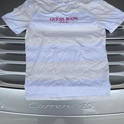Guess - Yellow / White Striped Tee - XS