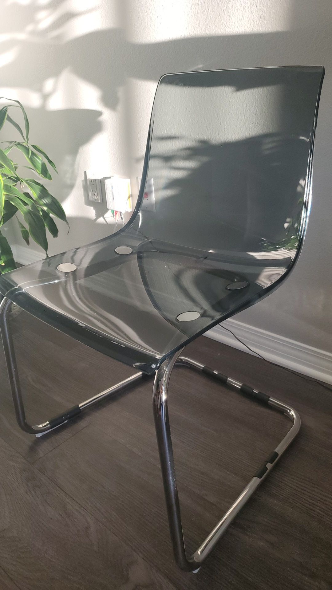 Clear grey chair