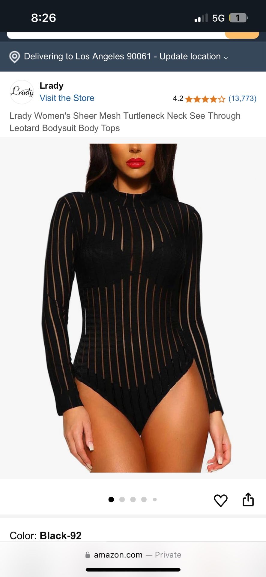Women’s Sheer Mesh Turtleneck See Through Top Size Large