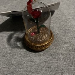 Beauty and the Beast Rose Ornament 