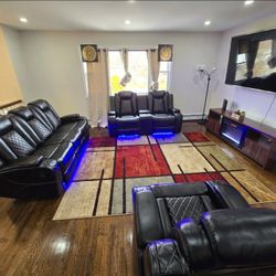 BRAND NEW POWER Reclining Couch Sofa Recliner Theater Chair Seat Set