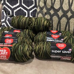 8 Skeins  Brand  Name Is Red  Heart 💔 yarn   