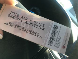 Tickets for 2018 air and style