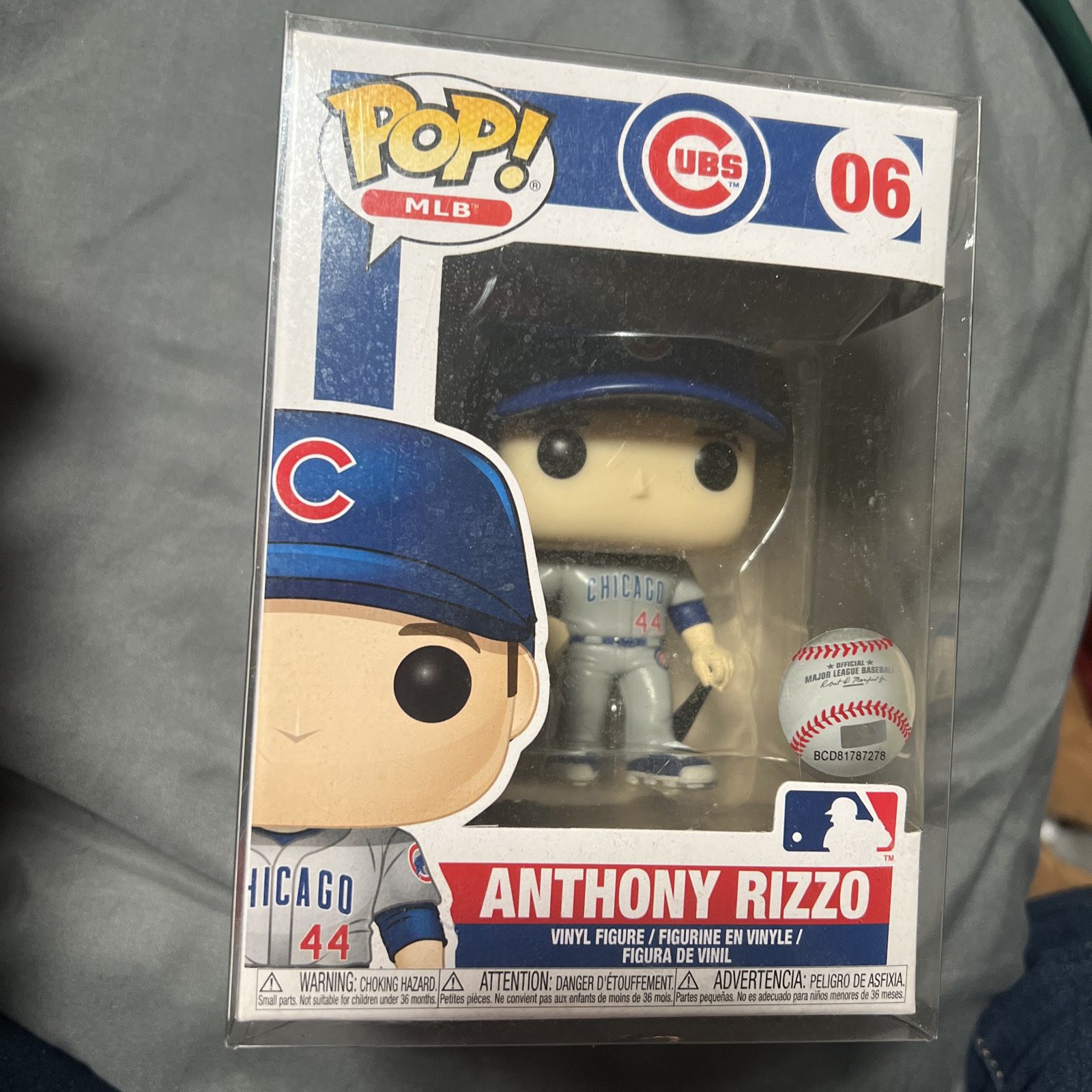 Funko Pop! MLB #06 Anthony Rizzo Chicago Cubs Away Jersey Vinyl Action Figure