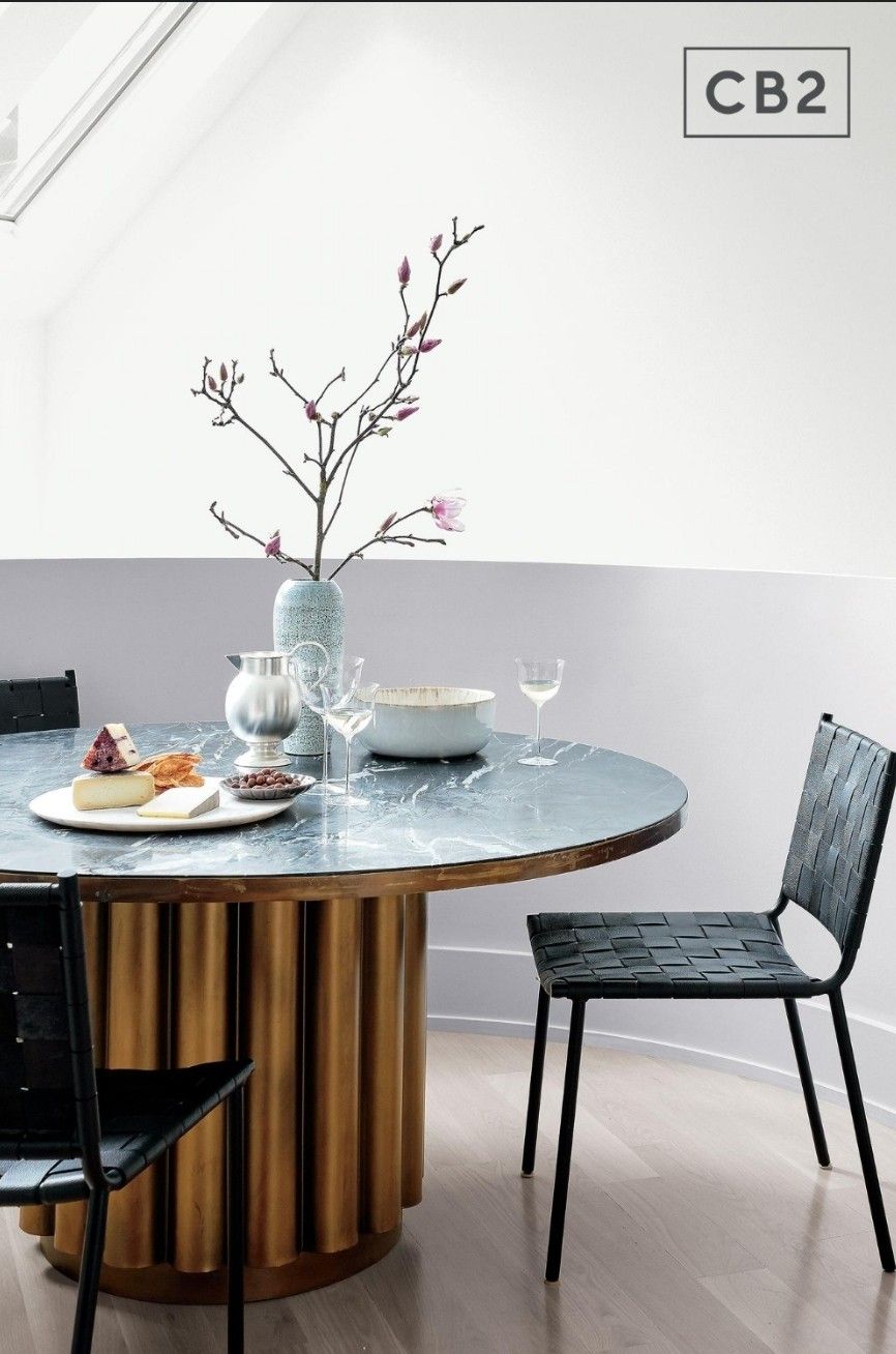 Cypher black outlet marble dining table