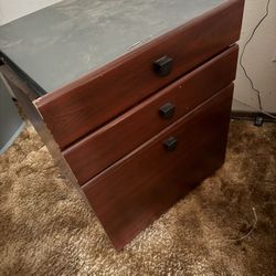 File Cabinet With Pop Up Table