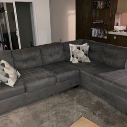 Large Sectional Sofa/Couch - Ashley Furniture Pitkin 2-Piece Sectional with Chaise