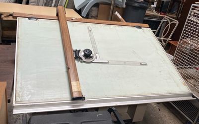 Hamilton StrataSteel Drafting Table 60” x 44” w VEMCO Mark XII V-Track