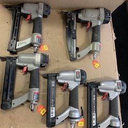 Preowned Porter Cable Air Guns Lot Of 5 